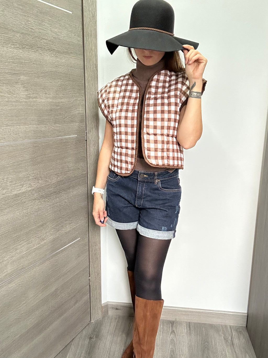 Rosie - Veste sans manches Au fil de Lilie-Rose