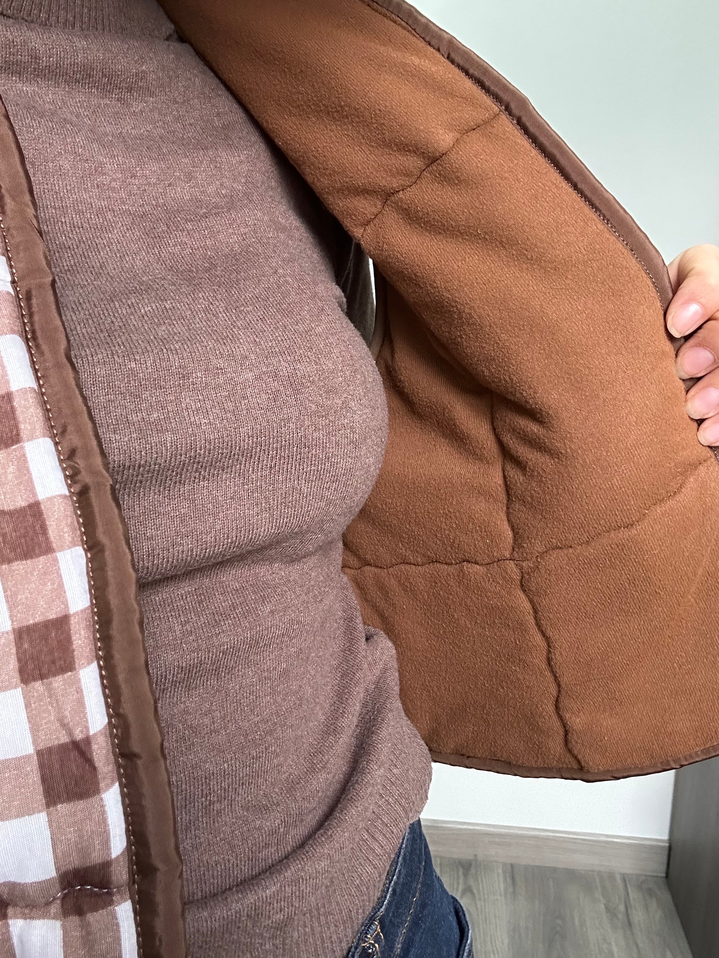 Rosie - Veste sans manches Au fil de Lilie-Rose