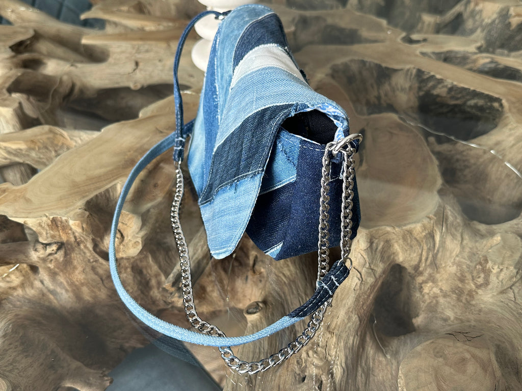 Lilie - Sac à main sangle amovible Au fil de Lilie-Rose