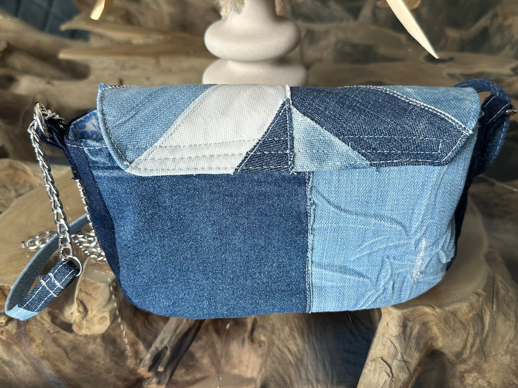 Lilie - Sac à main sangle amovible Au fil de Lilie-Rose