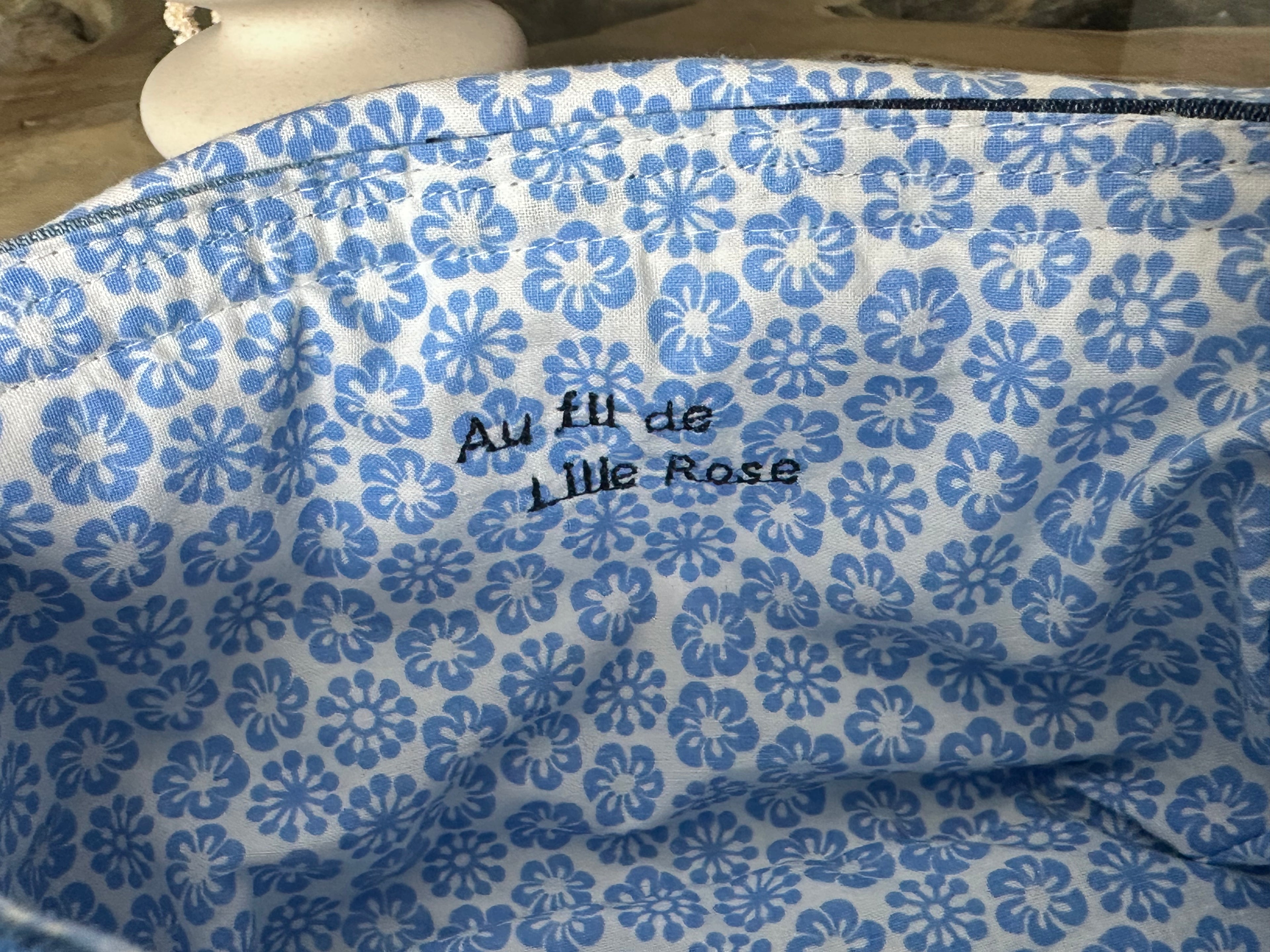 Lilie - Sac à main sangle amovible Au fil de Lilie-Rose