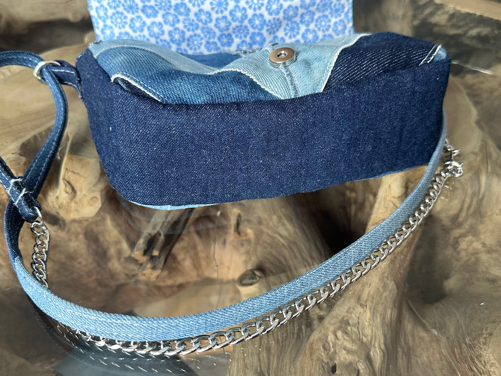 Lilie - Sac à main sangle amovible Au fil de Lilie-Rose