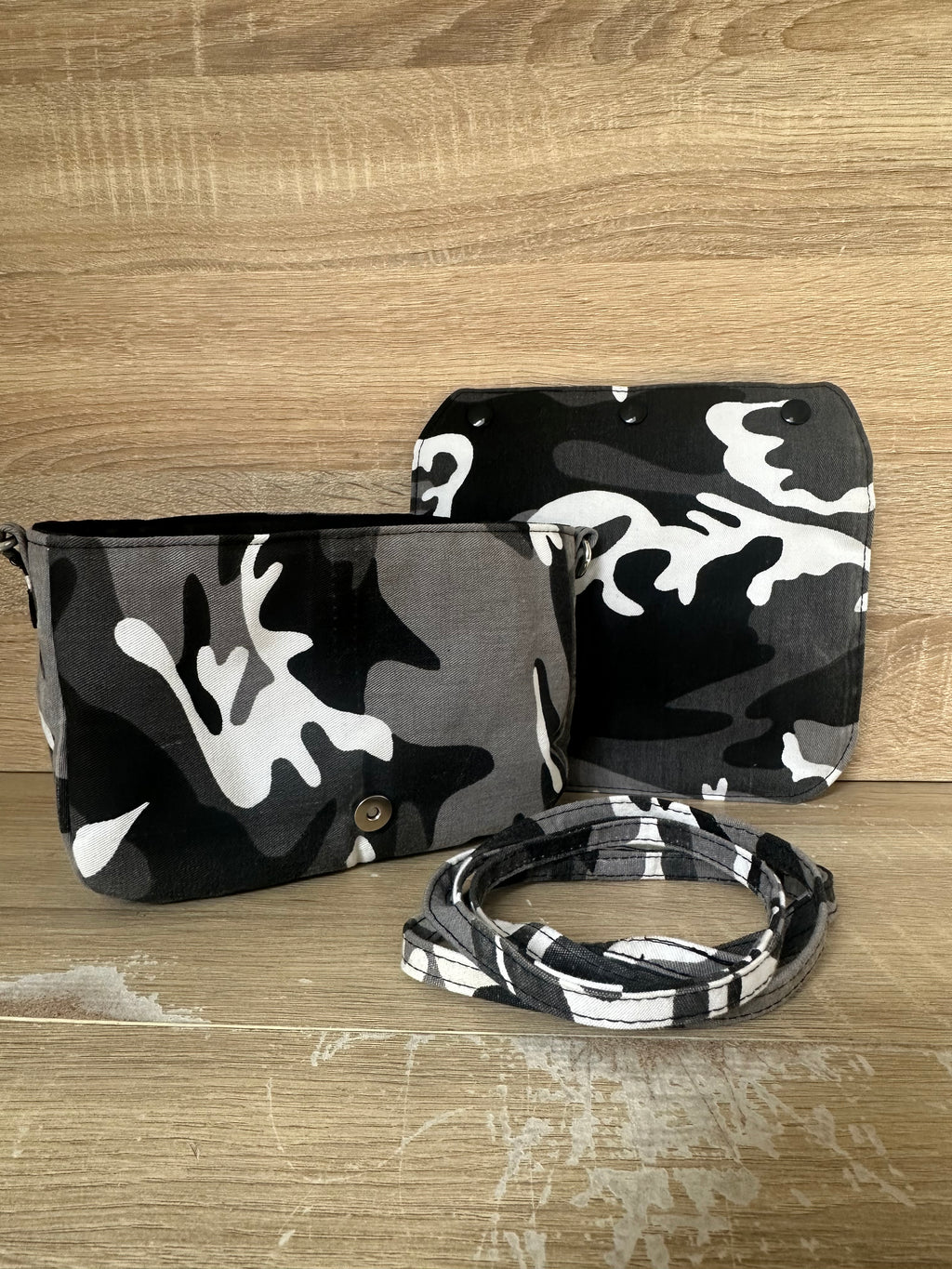 Evolilie - Sac à main modulable - ARMY Au fil de Lilie-Rose