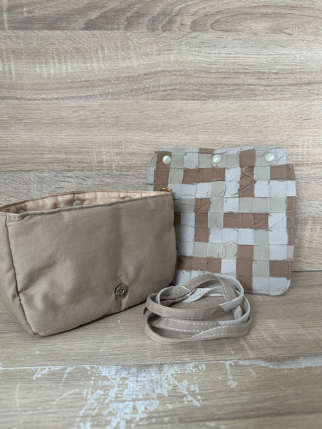 Evolilie - Sac à main modulable - ARMY Au fil de Lilie-Rose