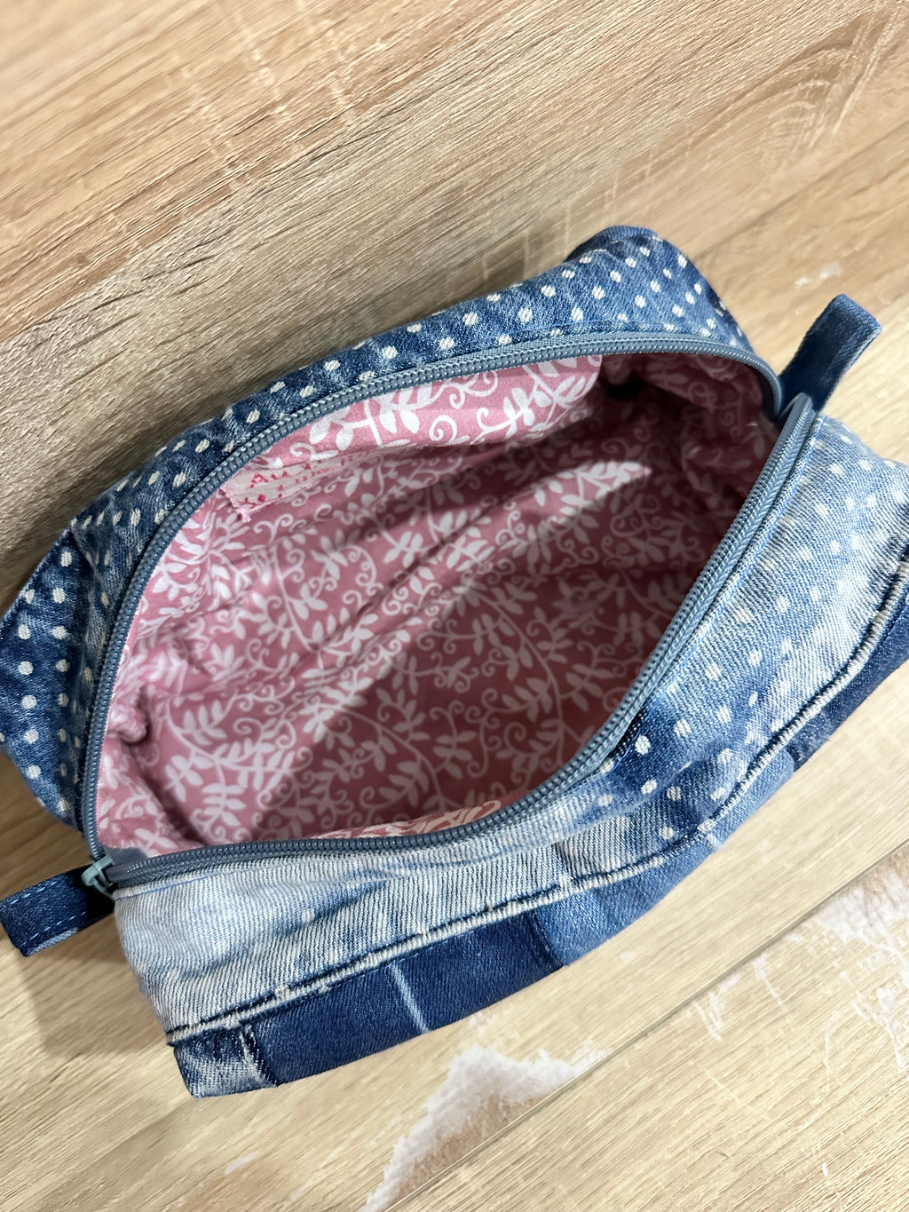 Narcisa - Trousse de toilette, maquillage Au fil de Lilie-Rose